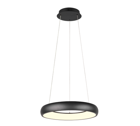 Lámpara de techo colgante Trio Cardona LED negro mate regulable 150cm 349614532