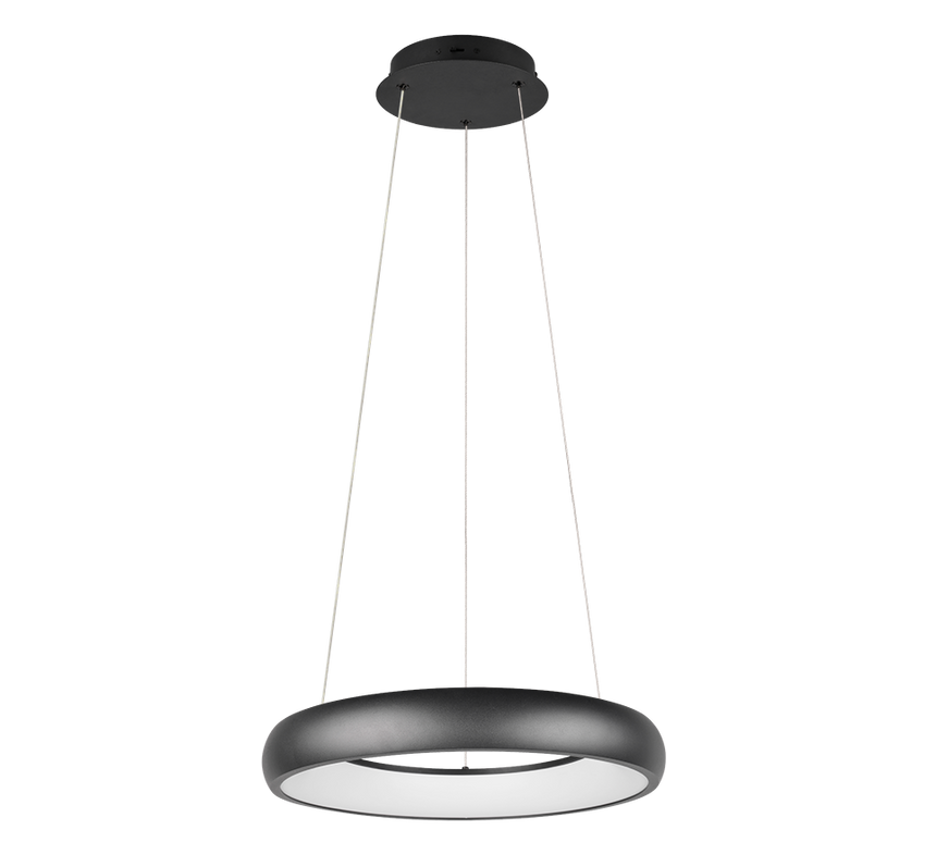 Lámpara de techo colgante Trio Cardona LED negro mate regulable 150cm 349614532 - vista 3