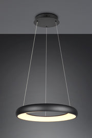 Lámpara de techo colgante Trio Cardona LED negro mate regulable 150cm 349616032