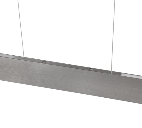 Lámpara de techo colgante Trio Galway LED níquel mate táctil CCT 150cm 349710107