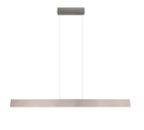 Lámpara de techo colgante Trio Galway LED níquel mate táctil CCT 150cm 349710107