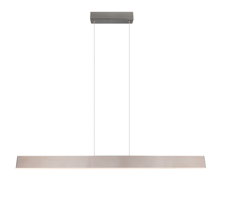 Lámpara de techo colgante Trio Galway LED níquel mate táctil CCT 150cm 349710107