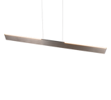 Lámpara de techo colgante Trio Galway LED níquel mate táctil CCT 150cm 349710107
