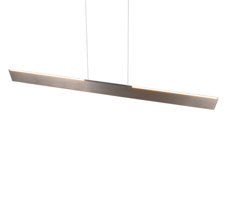 Lámpara de techo colgante Trio Galway LED níquel mate táctil CCT 150cm 349710107