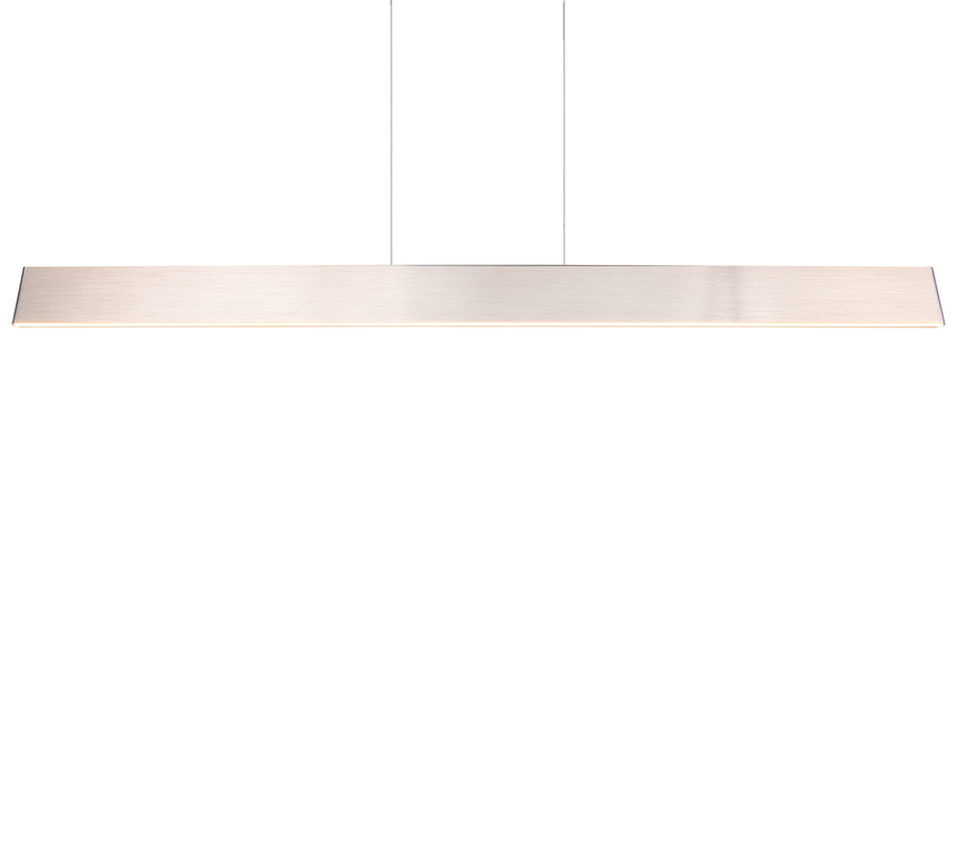 Lámpara de techo colgante Trio Galway LED níquel mate táctil CCT 150cm 349710107