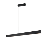 Lámpara de techo colgante Trio Galway LED negro mate CCT regulable táctil 150cm 349710132