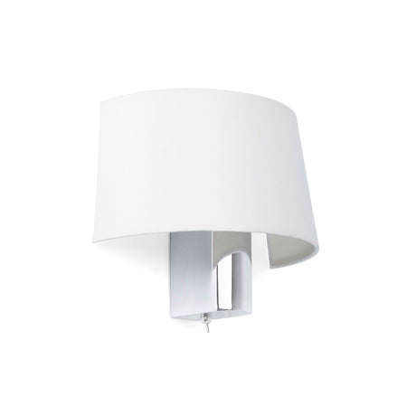 Faro Hotel 29940 Aplique 1L cromo pantalla blanco