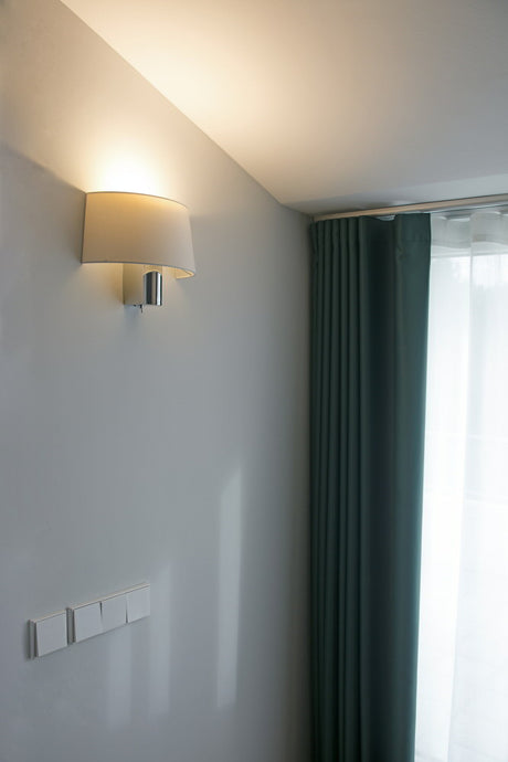 Faro Hotel 29945 Aplique 1L cromo pantalla negro