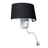 Faro Hotel 29946 Aplique 2 L LED Cromo negro