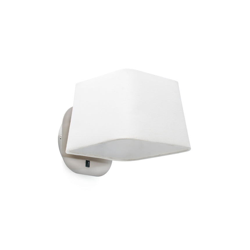 Faro Sweet 29936 Aplique 1L LED niquel mate y pantalla blanco