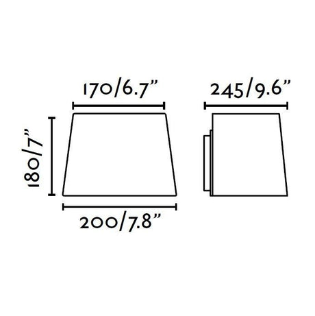 Faro Sweet 29952 Aplique 1L LED blanco y pantalla blanco