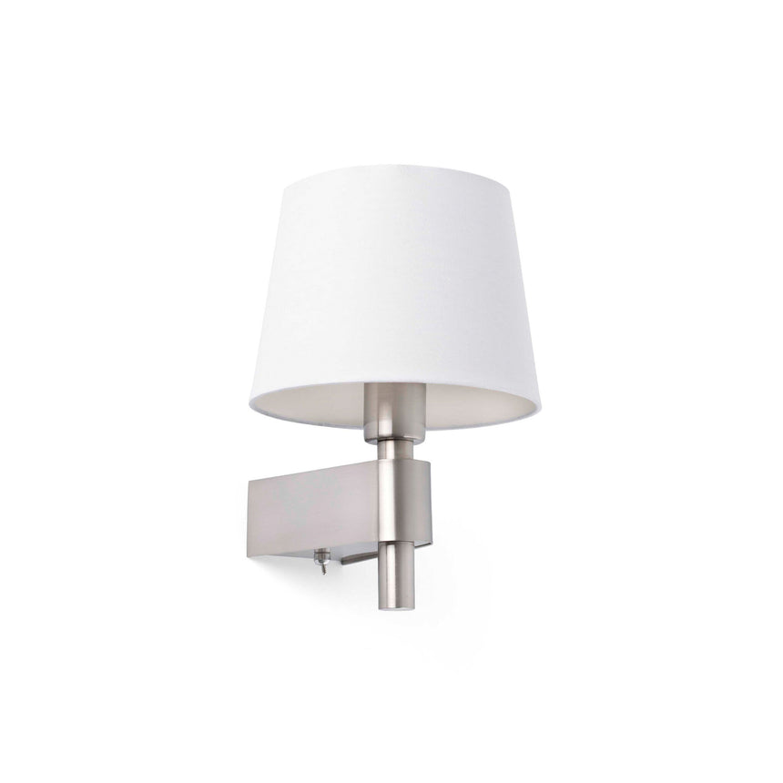 Faro Room 29974 Aplique 1L LED niquel mate y pantalla blanco