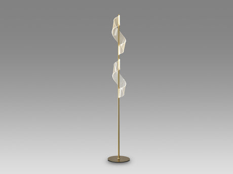 Lámpara de pie de salón Schuller Velas LED oro mate 3000K 160cm vista 3