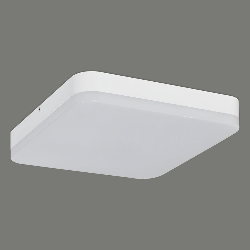 ACB Square Plafón 3512/28 Blanco, LED 24W 4000K 1989lm, CRI90 CL.II IP54, LED integrado, Sensor de movimiento, Regulable Kelvin