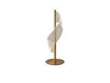 Lámpara de sobremesa Schuller Velas LED oro mate 3000K 50cm ambiente
