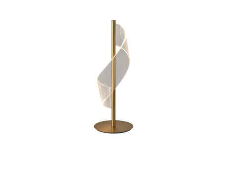 Lámpara de sobremesa Schuller Velas LED oro mate 3000K 50cm ambiente