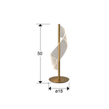 Lámpara de sobremesa Schuller Velas LED oro mate 3000K 50cm dimensiones