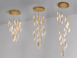 Schuller Velas Lámpara de techo colgante grande 9 luces oro dimable 351492