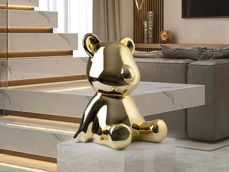 Figura decorativa Schuller Osito dorado y oro 50cm 351522