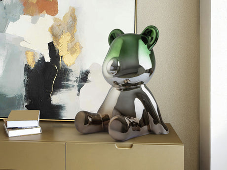Figura decorativa Schuller Osito verde y gris 50cm 351539