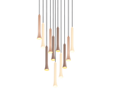 Lámpara de techo colgante Trio Fiato LED negro mate 150cm 352091117