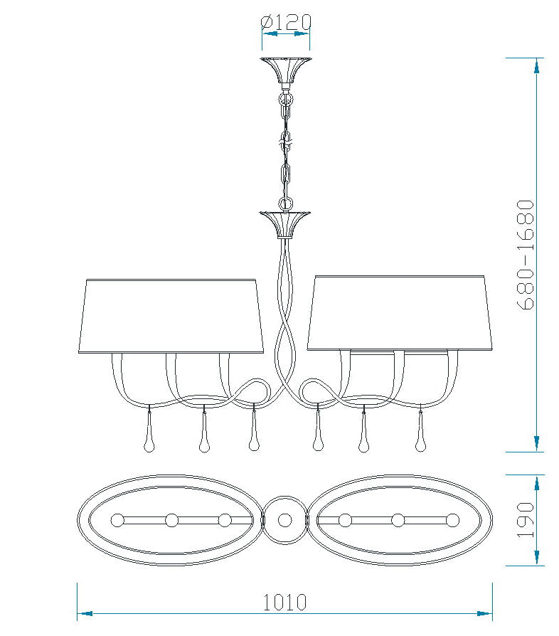 Lámpara de techo Ofertas-3 Dto 50% Mantra gris 3531