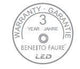Beneito & Faure Vela 592122-FL3 Bombilla LED vela 5,5W E14 Cálida 3000K