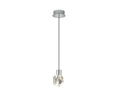 Lámpara de techo colgante Trio Verano LED cromo 150cm 354510106
