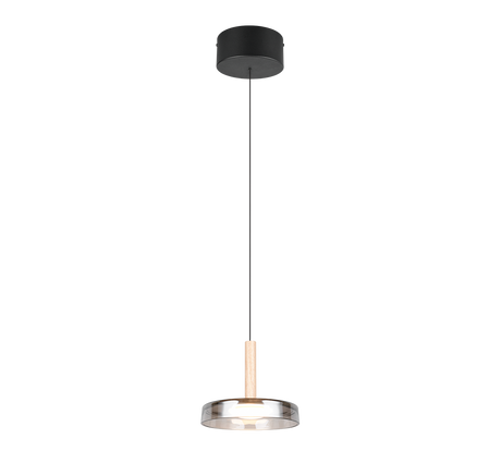 Lámpara de techo colgante Trio Celeste LED negro mate 3000K regulable 200cm 354910132