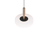 Lámpara de techo colgante Trio Celeste LED marrón café 3000K regulable 200cm 354910165 - vista 2