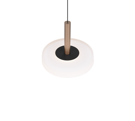 Lámpara de techo colgante Trio Celeste LED marrón café 3000K regulable 200cm 354910165 - vista 2