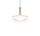 Lámpara de techo colgante Trio Celeste LED marrón café 3000K regulable 200cm 354910165 - vista 3