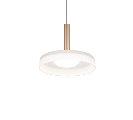 Lámpara de techo colgante Trio Celeste LED marrón café 3000K regulable 200cm 354910165 - vista 3