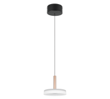 Lámpara de techo colgante Trio Celeste LED marrón café 3000K regulable 200cm 354910165 - vista 4