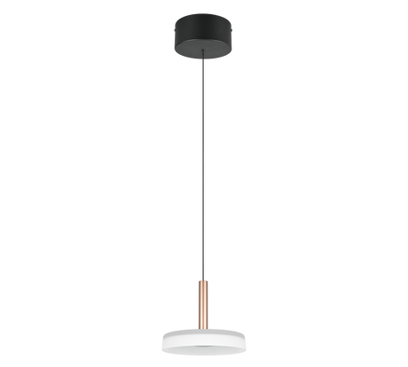 Lámpara de techo colgante Trio Celeste LED marrón café 3000K regulable 200cm 354910165 - vista 4