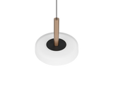Lámpara de techo colgante Trio Celeste LED marrón café 3000K regulable 200cm 354910165 - vista 5