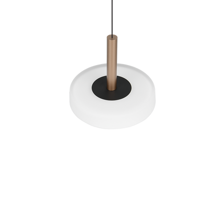 Lámpara de techo colgante Trio Celeste LED marrón café 3000K regulable 200cm 354910165 - vista 5