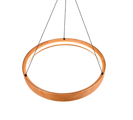 Lámpara de techo colgante Trio Lynwood LED madera 3000K 150cm 355030130