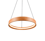 Lámpara de techo colgante Trio Lynwood LED madera 3000K 150cm 355030130