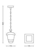 Philips Lighting Creek 15386-3016 Colgante 1 luz negro