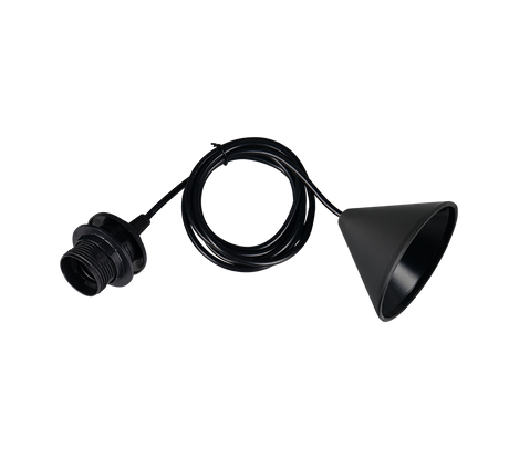 Lámpara de techo colgante Trio Sala LED negro 3000K 20cm 359100102