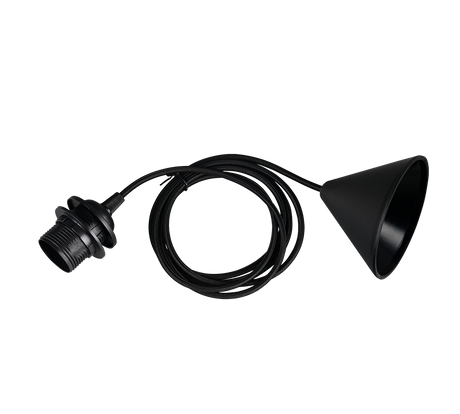Lámpara de techo colgante Trio Sala LED negro 3000K 200cm 359190102