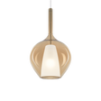 Lámpara colgante Ideal Lux Kalique ámbar 42W Ø28cm 359526
