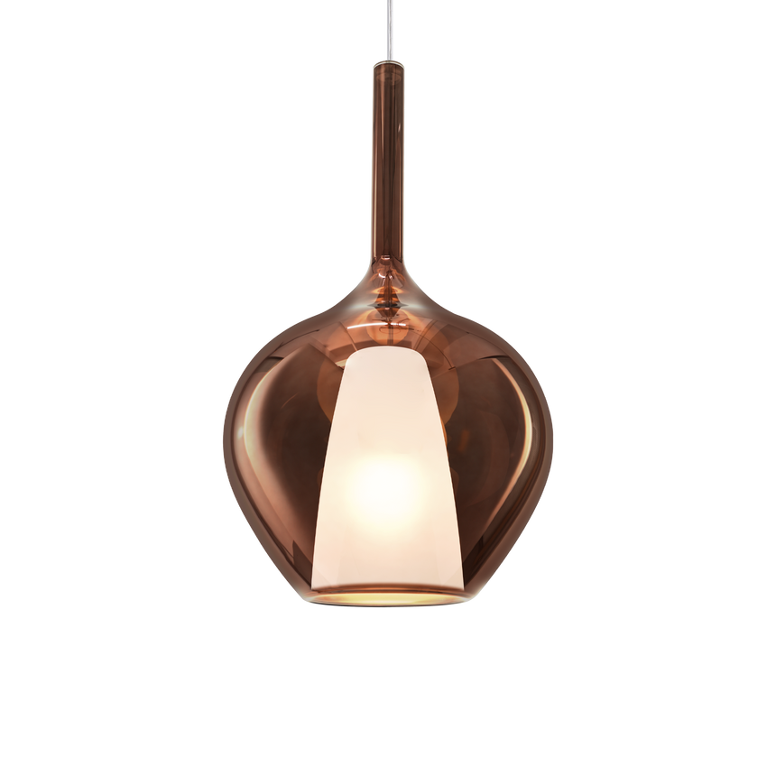 Lámpara colgante Ideal Lux Kalique cobre 42W Ø28cm 359540