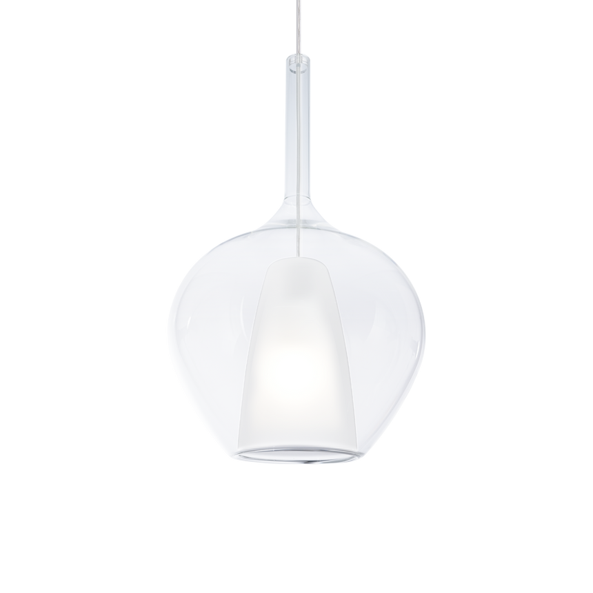 Lámpara colgante Ideal Lux Kalique transparente 42W Ø28cm 359571