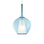Lámpara colgante Ideal Lux Kalique-1 Ø28cm E27 azul — ref. 359588 (1)