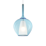 Lámpara colgante Ideal Lux Kalique-1 Ø28cm E27 azul — ref. 359588 (1)