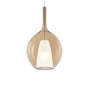 Lámpara colgante Ideal Lux Kalique-2 Ø28cm E27 ámbar — ref. 359632 (1)