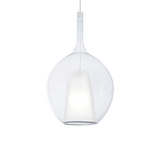 Lámpara colgante Ideal Lux Kalique-2 Ø28cm E27 transparente — ref. 359670 (1)