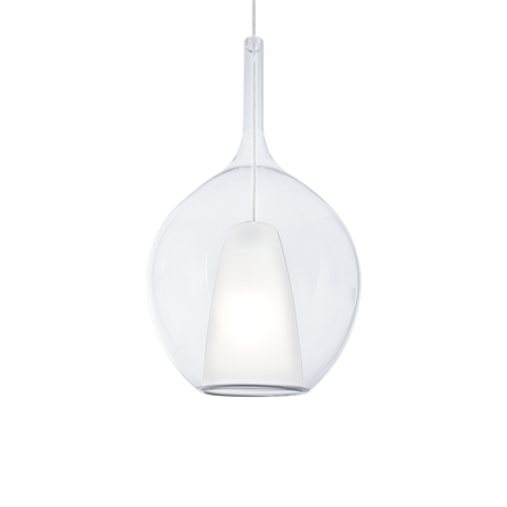 Lámpara colgante Ideal Lux Kalique-2 Ø28cm E27 transparente — ref. 359670 (1)